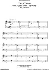 Cover icon of Tara Theme (from 'Gone With The Wind') sheet music for piano solo by Max Steiner, easy skill level