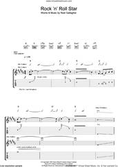 Cover icon of Rock 'n' Roll Star sheet music for guitar (tablature) by Oasis and Noel Gallagher, intermediate skill level