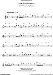 Cover icon of Love Is All Around sheet music for alto saxophone solo by Wet Wet Wet, The Troggs and Reg Presley, intermediate skill level