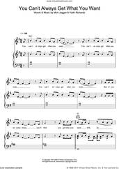 Cover icon of You Can't Always Get What You Want sheet music for voice, piano or guitar by Glee Cast, Keith Richards and Mick Jagger, intermediate skill level