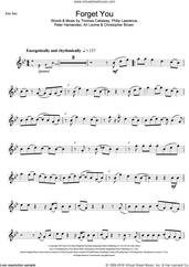 Cover icon of Forget You sheet music for alto saxophone solo by Cee Lo Green, Ari Levine, Chris Brown, Peter Hernandez, Philip Lawrence and Thomas Callaway, intermediate skill level