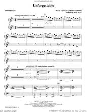 Cover icon of Unforgettable (arr. Mac Huff) (complete set of parts) sheet music for orchestra/band by Mac Huff, Natalie Cole, Dinah Washington, Irving Gordon and Louis Armstrong, intermediate skill level