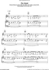 Cover icon of On Hold sheet music for voice, piano or guitar by The XX, intermediate skill level