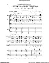 Cover icon of Halina't Umawit Sa Panginoon sheet music for choir (SSAA: soprano, alto) by Jude B. Roldan, intermediate skill level