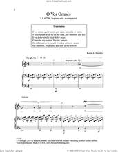 Cover icon of O Vos Omnes sheet music for choir (SSATB) by Kevin A. Memley, intermediate skill level
