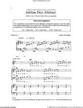 Cover icon of Jubilate Deo, Alleluia! sheet music for choir (SATB: soprano, alto, tenor, bass) by Judith Herrington, intermediate skill level