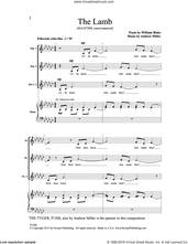 Cover icon of The Lamb sheet music for choir (SSAATTBB) by Andrew Miller and William Blake, intermediate skill level