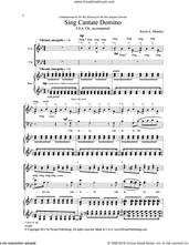 Cover icon of Sing Cantate Domino sheet music for choir by Kevin A. Memley, intermediate skill level