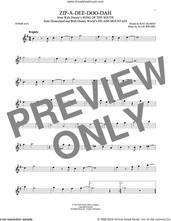 Cover icon of Zip-A-Dee-Doo-Dah (from Song Of The South) sheet music for tenor saxophone solo by Ray Gilbert and Allie Wrubel, intermediate skill level
