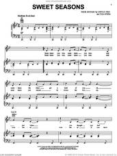 Cover icon of Sweet Seasons sheet music for voice, piano or guitar by Carole King and Toni Stern, intermediate skill level