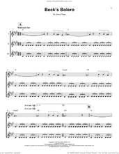 Cover icon of Beck's Bolero sheet music for ukulele ensemble by Jeff Beck and Jimmy Page, intermediate skill level