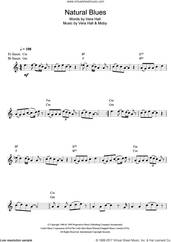 Cover icon of Natural Blues sheet music for alto saxophone solo by Moby and Vera Hall, intermediate skill level