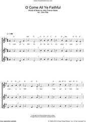 Cover icon of O Come All Ye Faithful sheet music for recorder solo by John Francis Wade and Miscellaneous, intermediate skill level