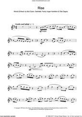 Cover icon of Rise sheet music for alto saxophone solo by Gabrielle, Bob Dylan, Ferdy Unger-Hamilton and Ollie Dagois, intermediate skill level