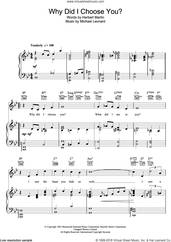 Cover icon of Why Did I Choose You? sheet music for voice, piano or guitar by Marvin Gaye, Herbert Martin and Michael Leonard, intermediate skill level
