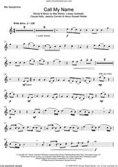 Cover icon of Call My Name sheet music for alto saxophone solo by Cheryl and Calvin Harris, intermediate skill level