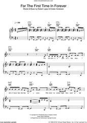 Cover icon of For The First Time In Forever (from Frozen) sheet music for voice, piano or guitar by Idina Menzel, Kristen Bell, Kristen Bell, Idina Menzel, Kristen Anderson and Robert Lopez, intermediate skill level