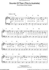 Cover icon of Sounds Of Then (This Is Australia) sheet music for piano solo (beginners) by Ganggajang and Mark Callaghan, beginner piano (beginners)