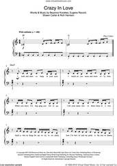 Beyonce - Crazy in Love Sheet music for Piano (Solo)