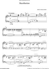 Cover icon of Recollection sheet music for piano solo by Mischa Spoliansky, classical score, intermediate skill level