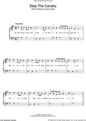 Cover icon of Stop The Cavalry sheet music for piano solo (beginners) by Jona Lewie, beginner piano (beginners)
