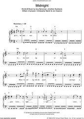 Cover icon of Midnight sheet music for piano solo (beginners) by Coldplay, Christopher Martin, Guy Berryman, Jon Hopkins, Jonathan Buckland and William Champion, beginner piano (beginners)