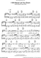 Cover icon of I Will Never Let You Down sheet music for voice, piano or guitar by Rita Ora and Calvin Harris, intermediate skill level