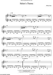 Cover icon of Helen's Theme (from Candyman Suite) sheet music for piano solo by Philip Glass, classical score, intermediate skill level