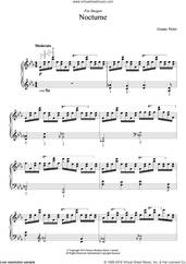 Cover icon of Nocturne sheet music for piano solo by Gustav Holst, classical score, intermediate skill level