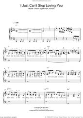 Cover icon of I Just Can't Stop Loving You sheet music for piano solo by Michael Jackson, easy skill level