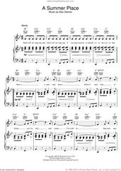 Cover icon of (Theme From) A Summer Place sheet music for voice, piano or guitar by Max Steiner, intermediate skill level