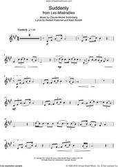 Cover icon of Suddenly (from Les Miserables The Movie) sheet music for clarinet solo by Boublil and Schonberg, Alain Boublil, Claude-Michel Schonberg and Herbert Kretzmer, intermediate skill level