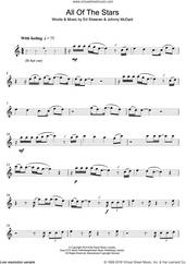 Cover icon of All Of The Stars sheet music for flute solo by Ed Sheeran and Johnny McDaid, intermediate skill level