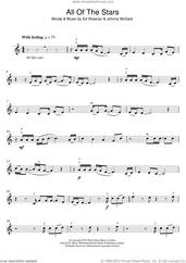 Cover icon of All Of The Stars sheet music for violin solo by Ed Sheeran and Johnny McDaid, intermediate skill level
