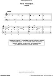Cover icon of Noel Nouvelet sheet music for piano solo (beginners), beginner piano (beginners)