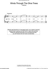 Cover icon of Winds Through The Olive Trees sheet music for piano solo (beginners), beginner piano (beginners)