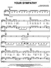 Cover icon of Your Sympathy sheet music for voice, piano or guitar by Mika, Jodi Marr and Richie Supa, intermediate skill level