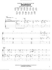 Cover icon of Deathbed sheet music for guitar (tablature) by Relient K and Matthew Thiessen, intermediate skill level