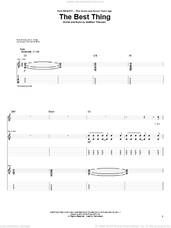 Cover icon of The Best Thing sheet music for guitar (tablature) by Relient K and Matthew Thiessen, intermediate skill level