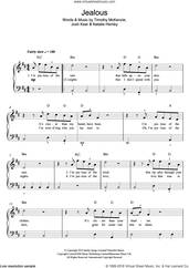Cover icon of Jealous sheet music for piano solo (beginners) by Labrinth, Josh Kear, Natalie Hemby and Timothy McKenzie, beginner piano (beginners)