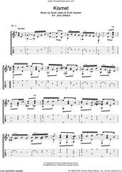 Cover icon of Kismet sheet music for guitar (tablature) by Scott Joplin, Jerry Willard and Scott Hayden, intermediate skill level