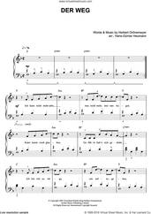 Cover icon of Der Weg sheet music for piano solo by Herbert Groenemeyer, easy skill level