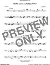 Cover icon of Theme From Jurassic Park sheet music for trombone solo by John Williams, intermediate skill level