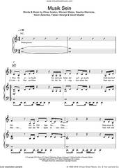 Cover icon of Musik Sein sheet music for voice, piano or guitar by Wincent Weiss, intermediate skill level