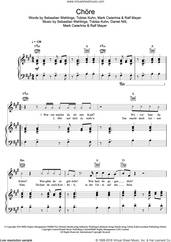 Cover icon of Chore sheet music for voice and piano by Mark Forster, intermediate skill level