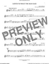 Cover icon of Listen To What The Man Said sheet music for flute solo by Wings, Linda McCartney and Paul McCartney, intermediate skill level