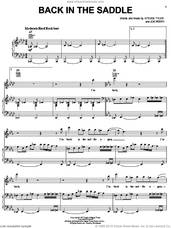 Cover icon of Back In The Saddle sheet music for voice, piano or guitar by Aerosmith, Joe Perry and Steven Tyler, intermediate skill level