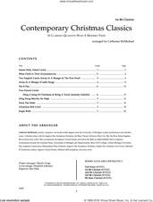 Cover icon of Contemporary Christmas Classics - 1st Bb Clarinet sheet music for clarinet quartet by Catherine McMichael, intermediate skill level