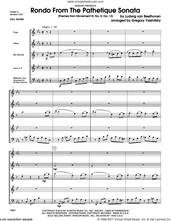 Cover icon of Rondo From The Pathetique Sonata (Themes From Movement III, No. 8, Op. 13) (COMPLETE) sheet music for wind quintet by Ludwig van Beethoven and Gregory Yasinitsky, classical score, intermediate skill level