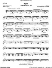 Cover icon of Kyrie (from Mass In G D. 167) sheet music for orchestra/band (violin ii) by Franz Schubert and John Leavitt, intermediate skill level